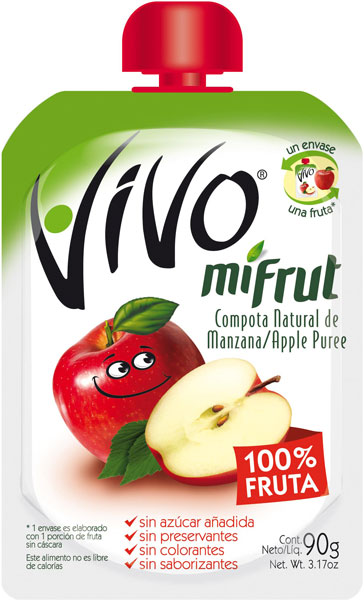 VIVO MIFRUT MANZANA 90 GR - Carozzi